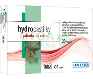 hydropastilky jahoda bez cukru 20ks Generica