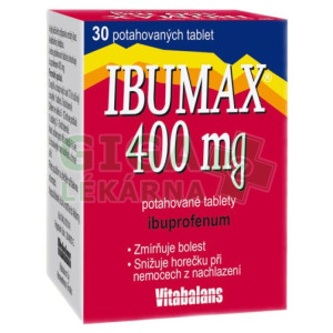 Obrázek Ibumax 400mg 30 tablet