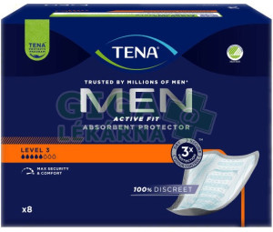 Inkont.vlož.pro muže TENA Men Level 3 8ks 750856