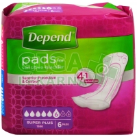 Inkontinenční vložky Depend Super Plus 6ks