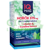IQ Mag hořčík 375 mg + B6 + kys.listová 60tob