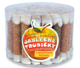 Jablečné trubičky s jogurtovou polevou dóza 540 g BIO