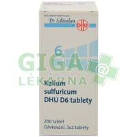 Kalium sulfuricum DHU 200 tablet D6 (No.6)