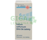 Obrázek Kalium sulfuricum DHU 200 tablet D6 (No.6)