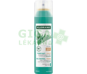 KLORANE Suchý šampon s kopřivou-tmavé vlasy 150ml