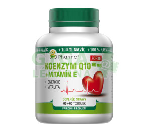 Koenzym Q10 Forte 60mg+Vit.E tob.60+60 Bio-Pharma