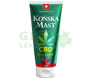 Koňská mast s CBD hřejivá 200 ml