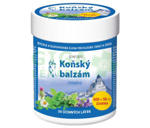 Koňský balzám SWISS chladivý 500 + 50 ml