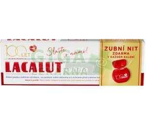 Lacalut White zubní pasta 75ml+dentální niť 100 let edice