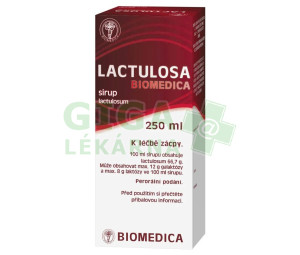 Lactulosa Biomedica por.sir.1x250ml 50%