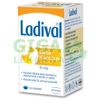 Fotka Ladival Beta Karoten 15mg 60 tobolek Obrázek Ladival Beta Karoten 15mg 60 tobolek