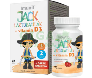 Laktobacily JACK LAKTOBACILÁK Imunit+vit.D3 tbl.72