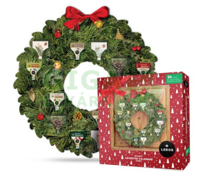 LEROS Bylinný adventní kalendář věnec 24sáčků