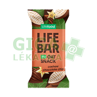 Lifefood Tyčinka Lifebar Oat snack kešu čoko 40g BIO