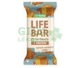 Lifefood Tyčinka Lifebar Oat Snack protein sl. karamel 40g BIO
