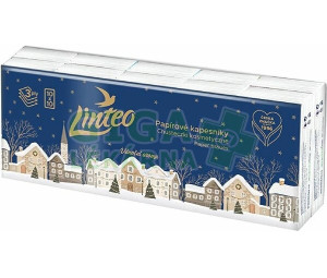 Linteo Papírové kapesníky Den&Noc 3vrstvé 10x10ks