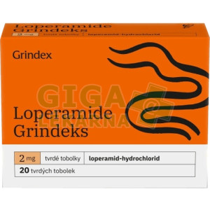 Loperamide Grindeks 2mg 20 tobolek
