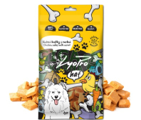 Lyopro DOG poch.mr.sušené Kuř.kostky s mrkví 50g