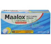 Obrázek Maalox bez cukru Citron 40 tablet