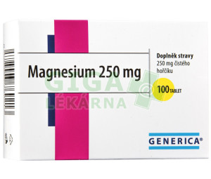 Magnesium 250 Generica tbl. 100