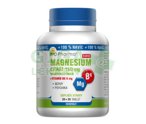 Magnesium citrát Forte 150mg+Vit.B6 6mg tbl.30+30