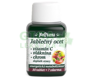 MedPharma Jablečný ocet+vlák.+vit.C+chrom tbl.37