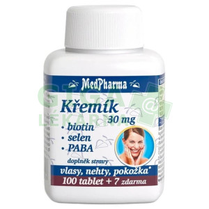 MedPharma Křemík 30mg+Biotin+PABA 107 tablet