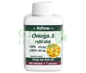 MedPharma Omega 3 rybí olej Forte tob.67