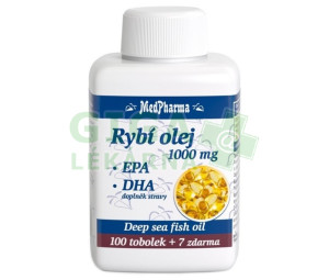 MedPharma Rybí olej 1000mg+EPA+DHA tob.37