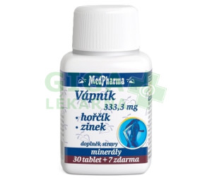 MedPharma Vápník+hořčík+zinek tbl.37