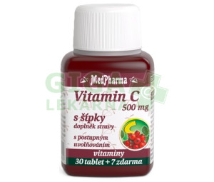 MedPharma Vitamín C 500mg s šípky tbl.37 prod.úč.