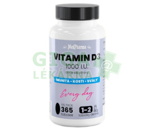 MedPharma Vitamin D3 1000 I.U. tob.365