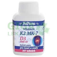 MedPharma Vitamin K2 MK-7+D3 1000 IU 107 tobolek