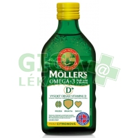 Mollers Omega 3 D+ 250ml - příchuť citronová