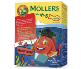 Mollers Omega 3 Želé rybičky 45ks malinová příchuť
