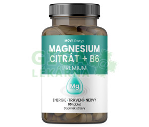 MOVit MAGNESIUM CITRÁT + B6 PREMIUM tbl.90