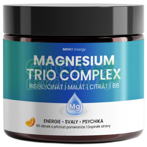 MOVit Magnesium Trio Complex drink pomeranč 360g