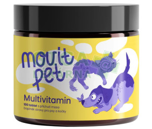 MOVit PET Multivitamin s příchutí masa tbl.100