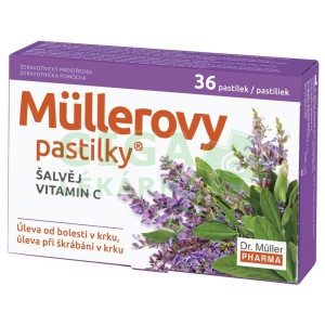 Müllerovy pastilky se šalvějí 36ks ZP