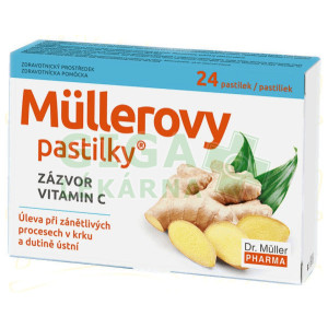 Müllerovy pastilky se zázvorem 24ks ZP