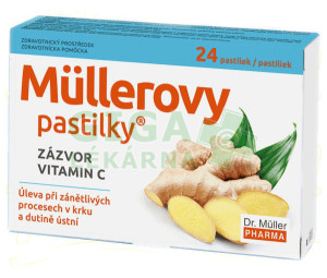 Müllerovy pastilky se zázvorem 24ks