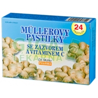 Obrázek Müllerovy pastilky se zázvorem 24ks ZP