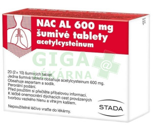NAC AL 600 Šumivé Tablety por.tbl.eff.20x600mg