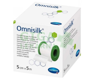Náplast Omnisilk bílé hedvábí 5cmx5m 1ks