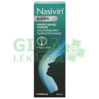Nasivin nosní sprej 10ml 0.05%