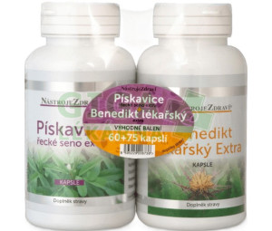 Nástroje Zdraví Pískavice řecké seno extra cps.60+Benedikt lékařský extra cps.75