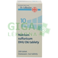 Natrium sulfuricum DHU 200 tablet D6 (No.10)