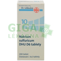 Obrázek Natrium sulfuricum DHU 200 tablet D6 (No.10)