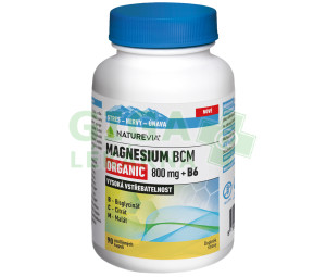 NatureVia Magnesium Organic BCM 800mg +B6 cps.90