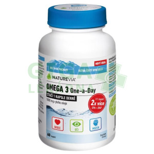 NatureVia Omega 3 One a Day 120 kapslí
